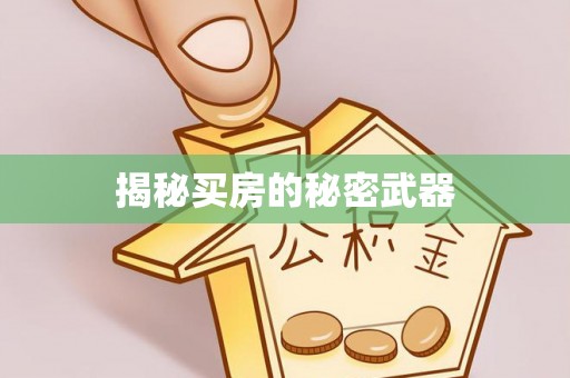沾益揭秘买房的秘密武器