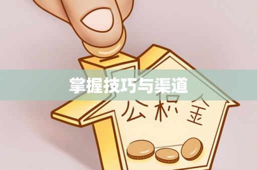 沾益掌握技巧与渠道