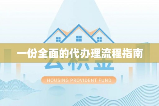 沾益一份全面的代办理流程指南