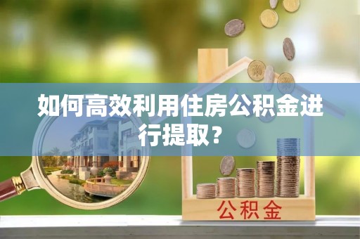 沾益如何高效利用住房公积金进行提取？