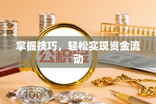 沾益掌握技巧，轻松实现资金流动
