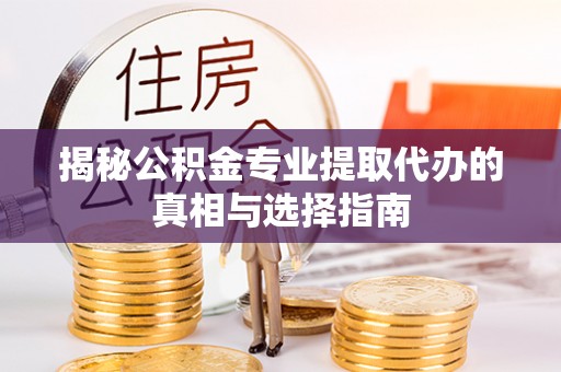沾益揭秘公积金专业提取代办的真相与选择指南